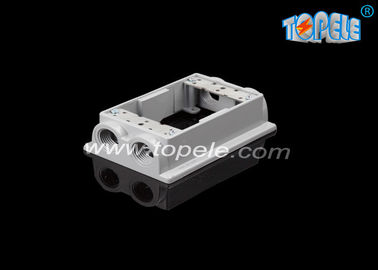 2インチ深さ耐候電気箱 1本帯 フレンジ式拡張リング /4穴,アルミ