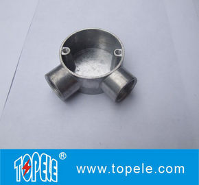 TOPELE 25mm / 32mm BS 電源管のフィッティングのための電源管のガルバン化アルミニウム円接接箱