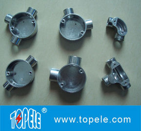 TOPELE 20mm / 25mm BS4568 / BS31 電動 二方向 円角 アルミ 接続 ボックス, 電路 フィッティング