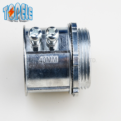 20mm -50mm EMTの水路の付属品IEC61386 EMTの止めねじのコネクター亜鉛