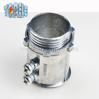 20mm -50mm EMTの水路の付属品IEC61386 EMTの止めねじのコネクター亜鉛