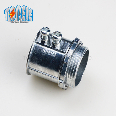 20mm -50mm EMTの水路の付属品IEC61386 EMTの止めねじのコネクター亜鉛