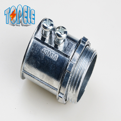20mm -50mm EMTの水路の付属品IEC61386 EMTの止めねじのコネクター亜鉛