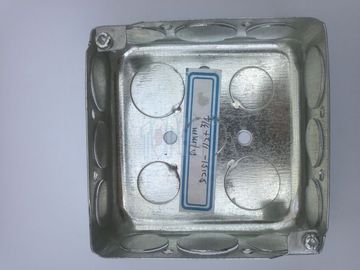 鋼鉄の4インチ四角管箱 外用管箱 ノックアウト付き