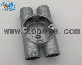 BS4568 電気管のフィッティング ツイン・トゥー・ウェイ H 柔らかい鉄箱 20mm-32mm