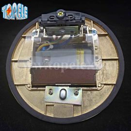 方形パネル 銅 / 丸いアルミ合金 POPアップタイプ 床ソケット GFCI容器 OEM